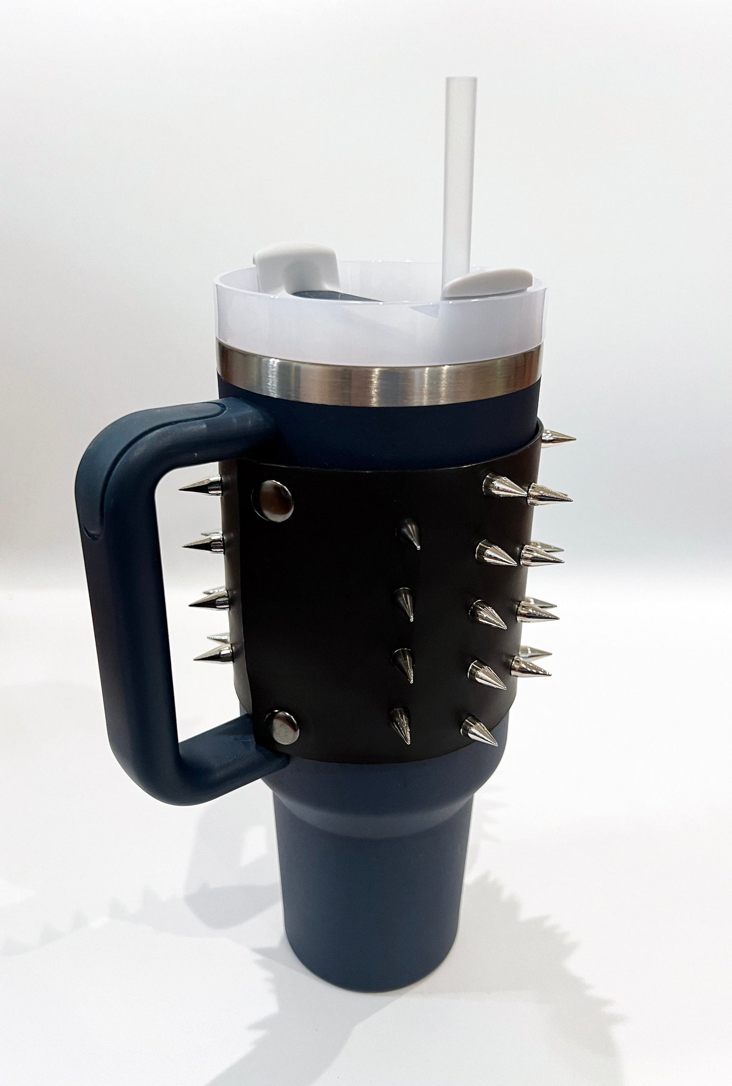 Stanley Cup Leather Spike Wrap Accessory - Removable Mug wrap for 40oz Stanley