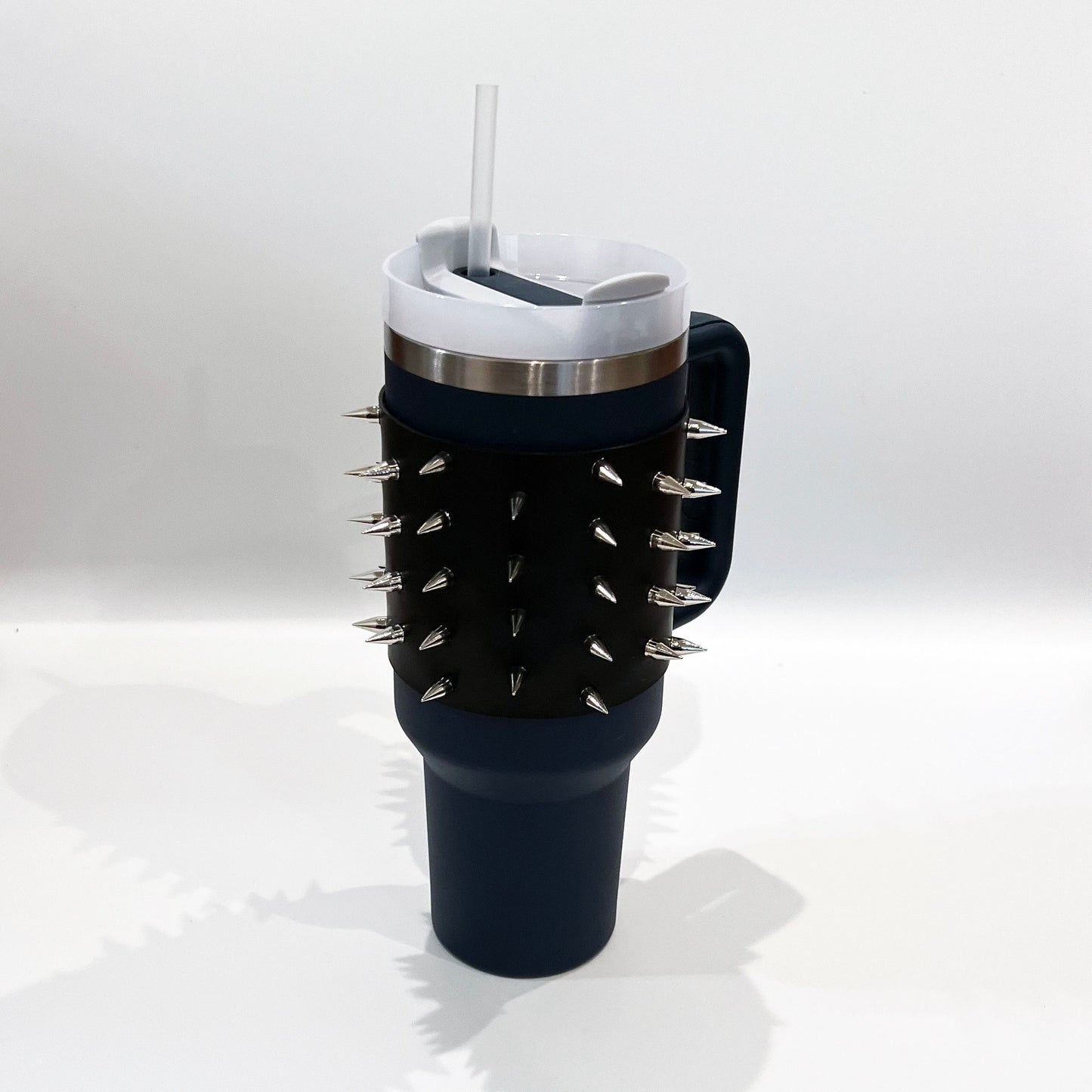 Stanley Cup Leather Spike Wrap Accessory - Removable Mug wrap for 40oz Stanley