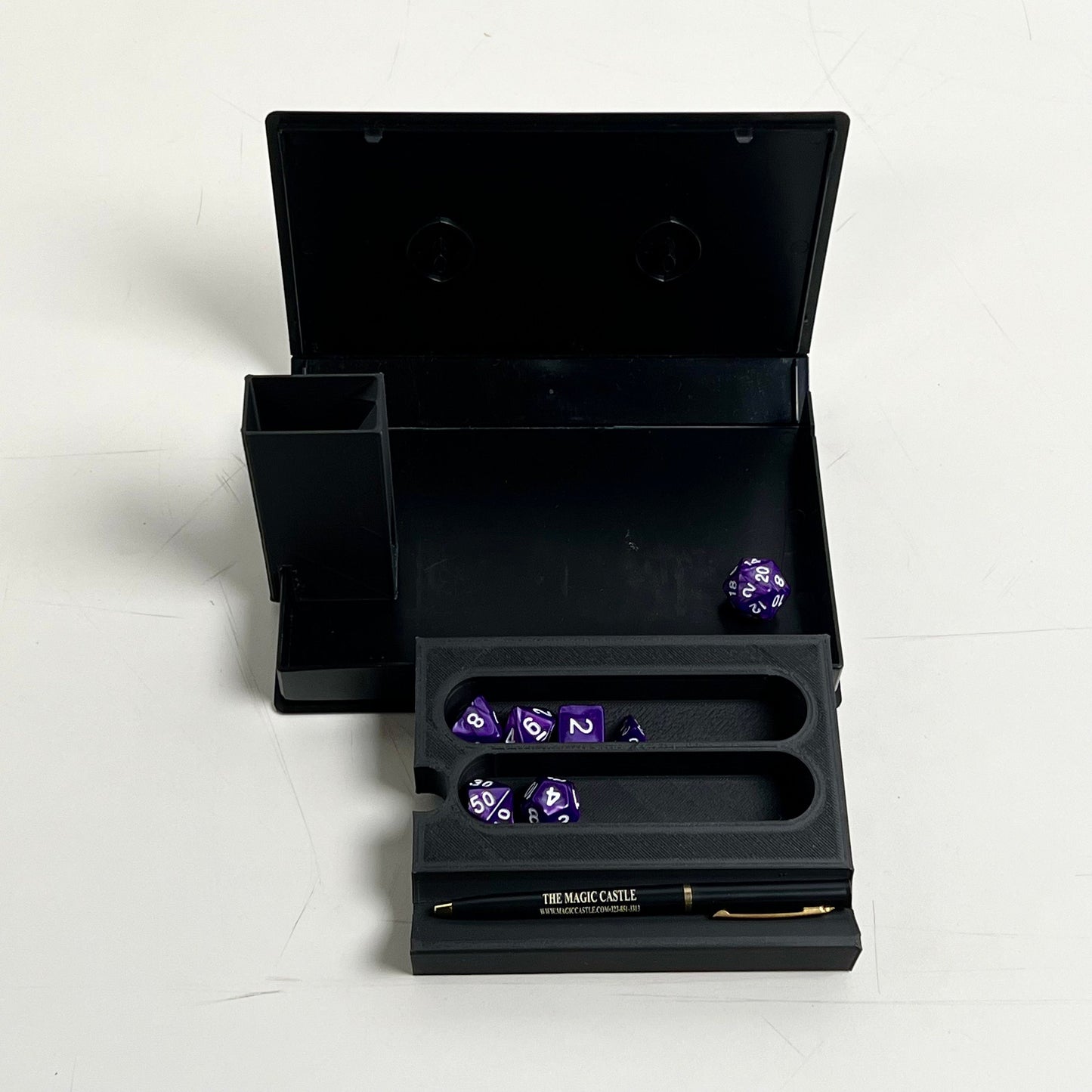 VHS Case DnD Dice Vault Tray Tower Set